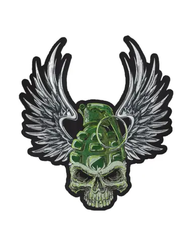 Patch Brodé Tête de Mort Grenade Lethal Threat