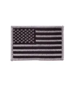Patch Bandiera USA Argento Army Surplus