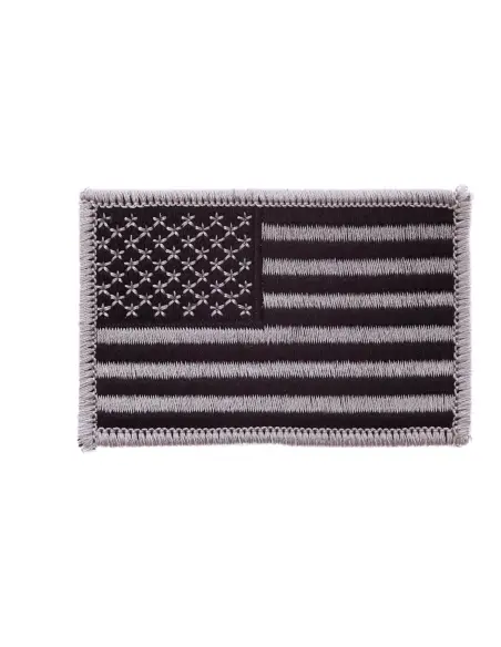 Patch Bandiera USA Argento Army Surplus