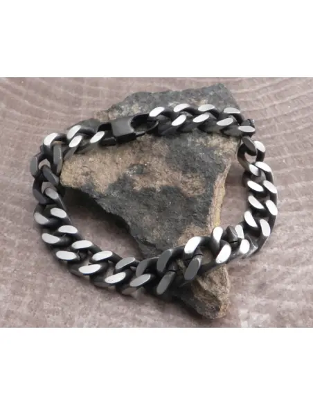 Pulseira Amigaz Cuban em Aço Inoxidável