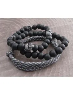 Set Bracciali Amigaz Paracord e Teschi