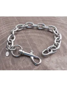 Pulsera Amigaz Cadena Cromada de Eslabones Lágrima 2