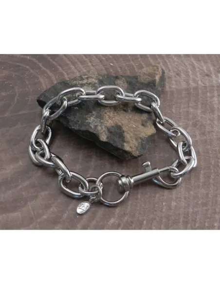 Amigaz Chrome Teardrop Link Chain Bracelet