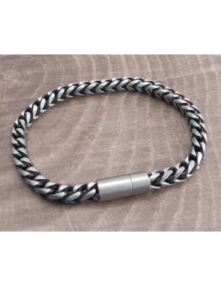 Pulseira Magnética Amigaz Franco de Aço 6 mm