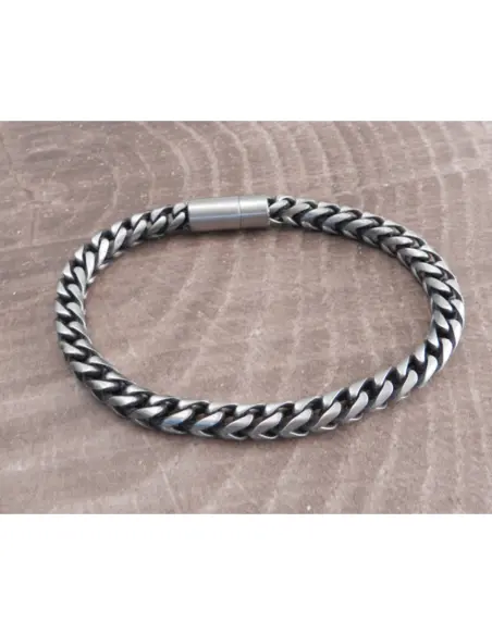 Pulsera Magnética Amigaz Franco de Acero 6 mm