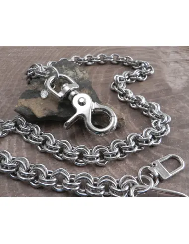 Amigaz 22-Inch Double-Ring Wallet Chain