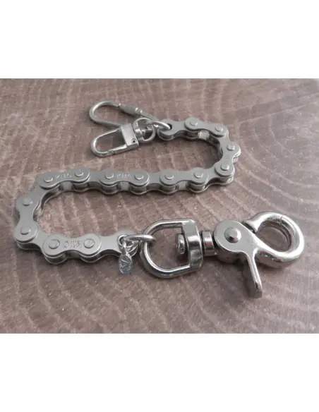 Amigaz 8" Nickel-Plated Steel Keychain
