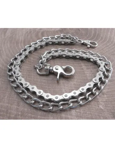 Amigaz Silver Double Wallet Chain