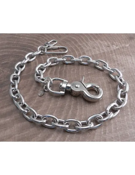 Amigaz Link 16-Inch Chrome Wallet Chain