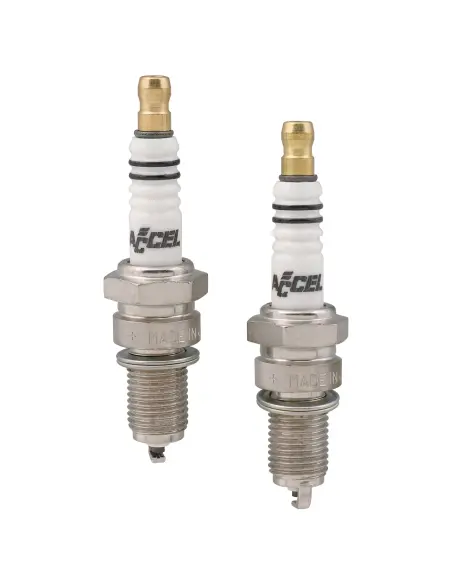 Bujías Accel Platino 12 mm para Twin Cam y Sportster