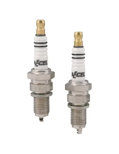 Bougies Accel Platine 14 mm pour FL, FX et Evo Big Twin