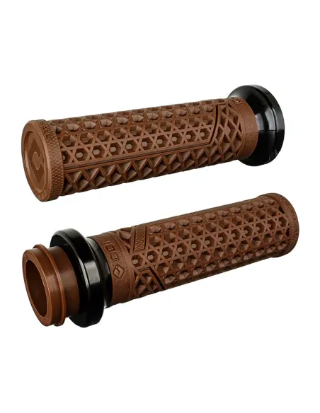 Puños ODI Vans Lock-On Marrones para Harley TBW