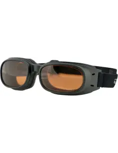 Bobster Piston Matte Black Goggles with Amber Lens