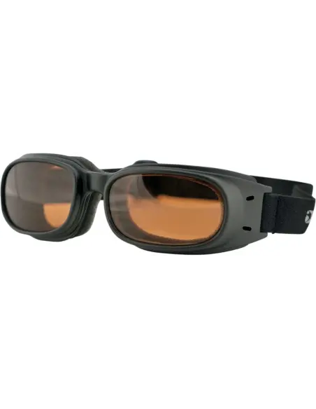 Óculos Bobster Piston Pretos Foscos com Lente Âmbar