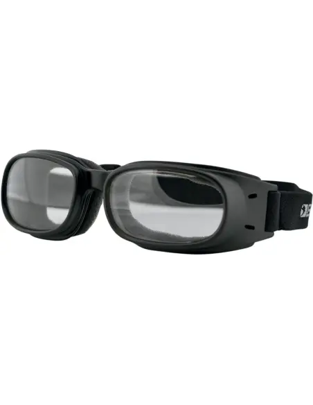 Lunettes Bobster Piston Noires Mat avec Écran Transparent
