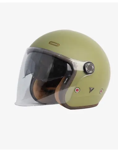 Casque BYCITY Metropolitan Vert Mat ECE 22.06 | Iguana Custom