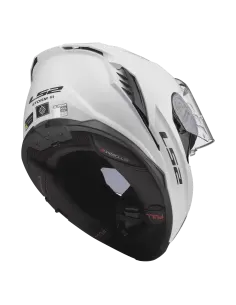 Casque LS2 Storm III Blanc Brillant ECE 22.06 | Iguana Custom 2