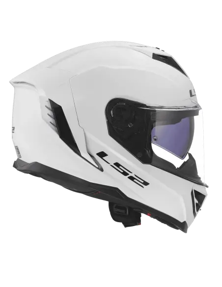 Capacete LS2 Storm III Branco Brilhante ECE 22.06 | Iguana Custom