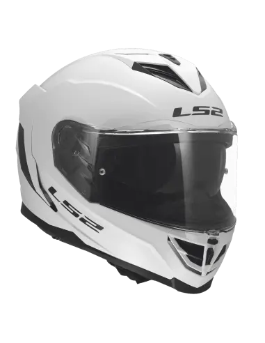 Capacete LS2 Storm III Branco Brilhante ECE 22.06 | Iguana Custom