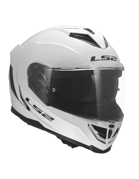 Casco LS2 Storm III Bianco Lucido ECE 22.06 | Iguana Custom