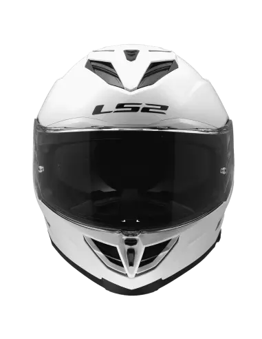 Helmet LS2 Storm III Gloss White ECE 22.06 | Iguana Custom