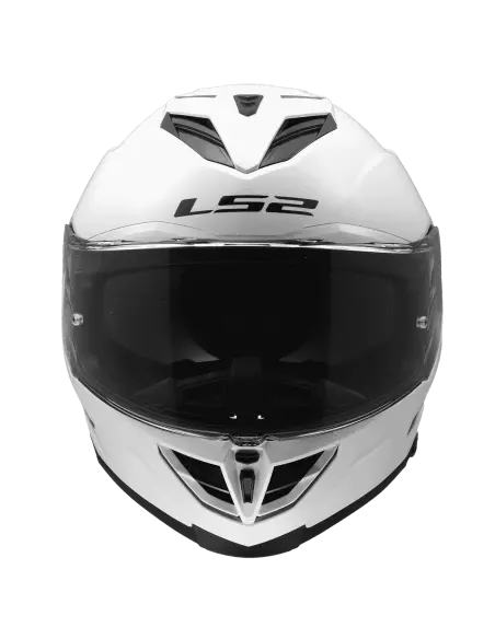 Casque LS2 Storm III Blanc Brillant ECE 22.06 | Iguana Custom