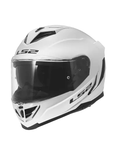Capacete LS2 Storm III Branco Brilhante ECE 22.06 | Iguana Custom