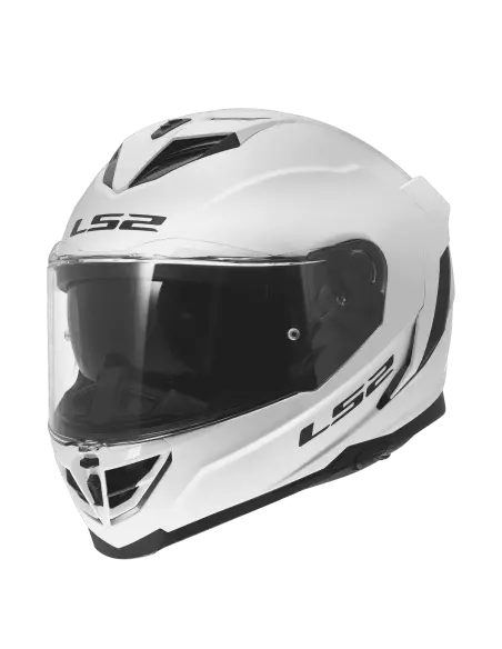 Helmet LS2 Storm III Gloss White ECE 22.06 | Iguana Custom