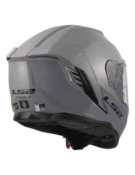 Casco LS2 Storm III Nardo Grey ECE 22.06 | Iguana Custom