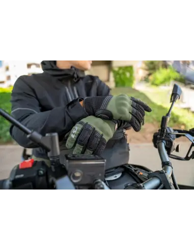 Gants LS2 Flow Man Noirs Été | Iguana Custom