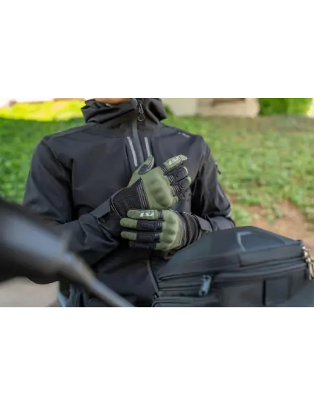 Luvas LS2 Flow Man Pretas Verão | Iguana Custom