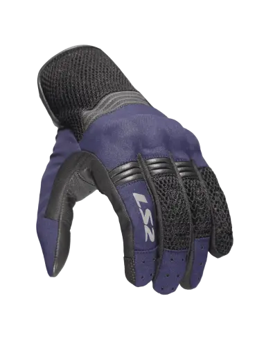 Gloves LS2 Flow Man Black Summer | Iguana Custom