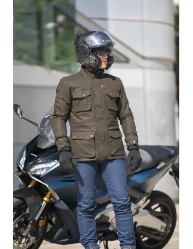 Comprar Casaco de Moto LS2 Liberty Castanho Impermeável | Iguana Custom a preço de oferta