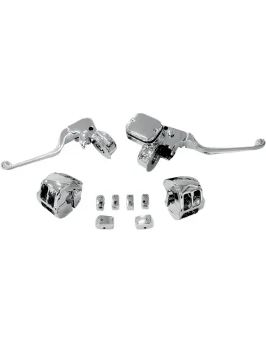 Kit Commandes Chromées Harley Dyna et Softail 2011-2017