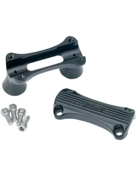 Riser Biltwell Thunder Neri per Manubrio da 1 Pollice