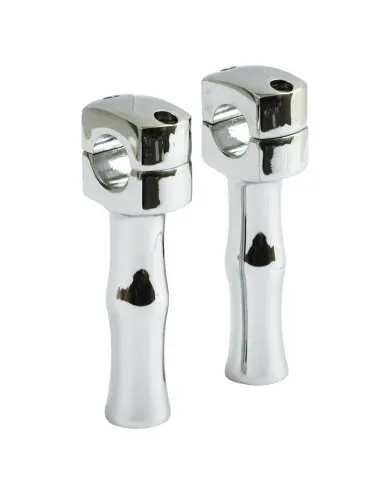 5-Inch Chrome Domed Risers for Big Twin and Sportster