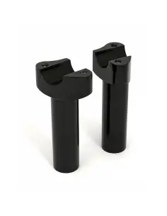 Risers Droits Noirs 4-1/2 pour Guidon de 1 Pouce