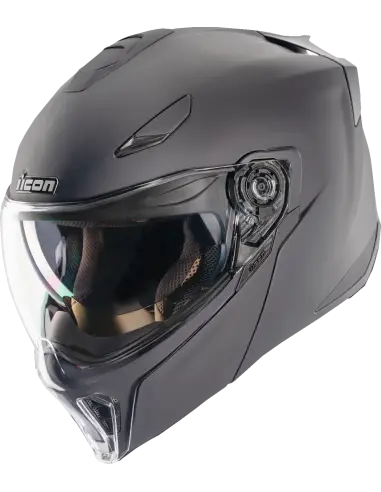 Casco Modular ICON Threshold Solid Negro Mate