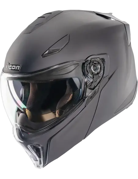 Casco Modulare ICON Threshold Solid Nero Opaco