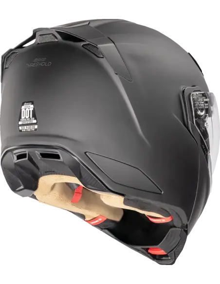 ICON Threshold Solid Matte Black Modular Helmet