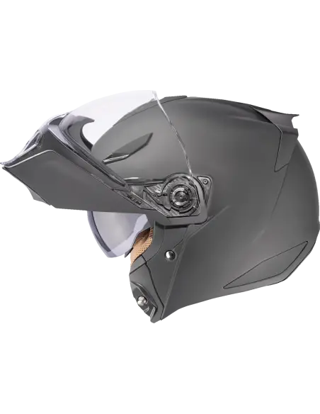 ICON Threshold Solid Matte Black Modular Helmet