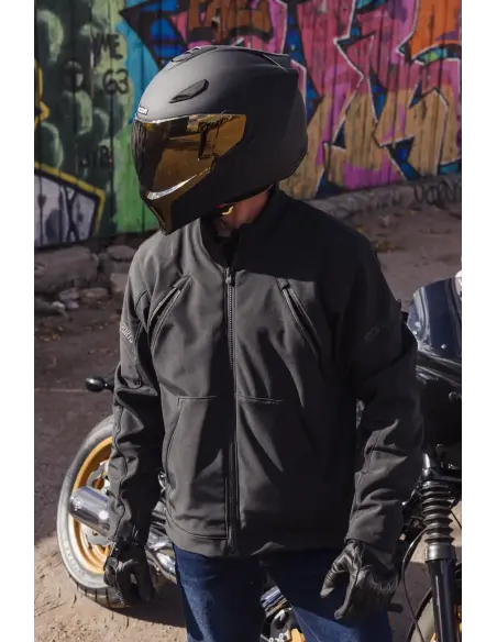 Casco Modulare ICON Threshold Solid Nero Opaco