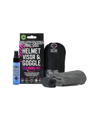 Kit limpeza Muc-Off para viseiras e óculos 32 ml