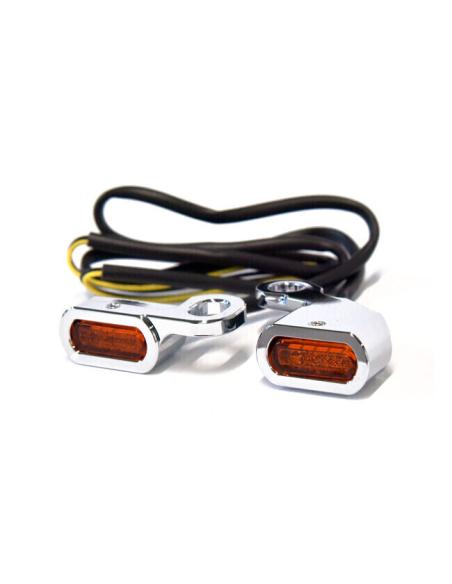AMBER CHROME HANDLE INDICATOR LIGHTS FOR HD MISCELLANEOUS
