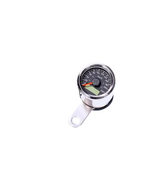 Compteur Stoker 48 mm chromé avec LED