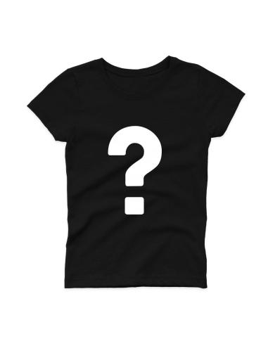 T-SHIRT SURPRESA PRETA PARA MULHER DO CLUBE DAS T-SHIRTS