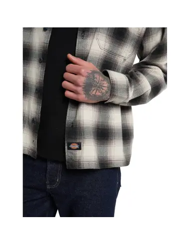 Chemise Dickies Gulfport Noire en Flanelle