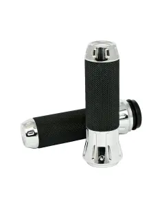 Chrome Cobra Grips Harley E-Throttle 2008-2025