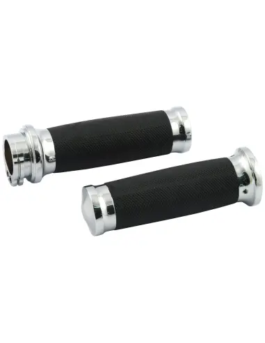 Chrome Caliber Grips Harley E-Throttle 2008-2025