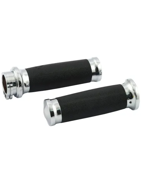 Chrome Caliber Grips Harley E-Throttle 2008-2025